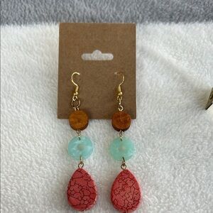 Elegant Multicolor Dangle Earrings